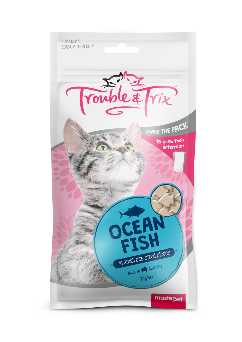 Trouble & Trix Ocean Fish Treats For Cats 70g - RSPCA VIC