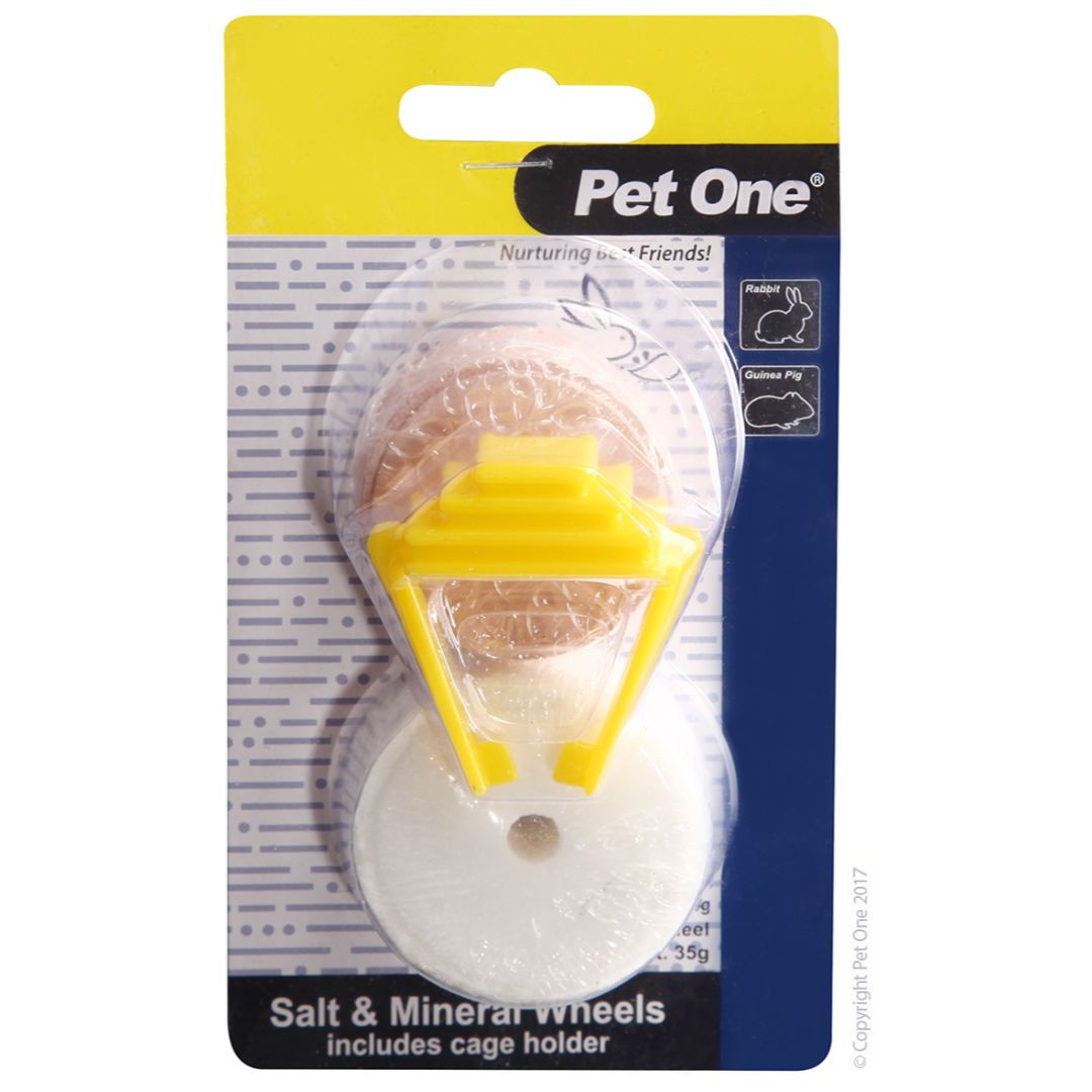 Pet One Small Animal Salt Lick with Clip 2pk - RSPCA VIC