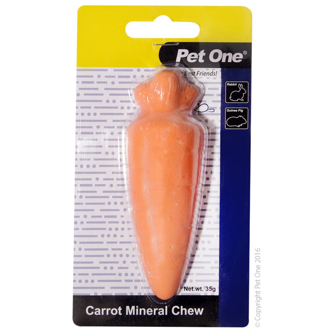 Pet One Small Animal Mineral Chew Carrot - RSPCA VIC