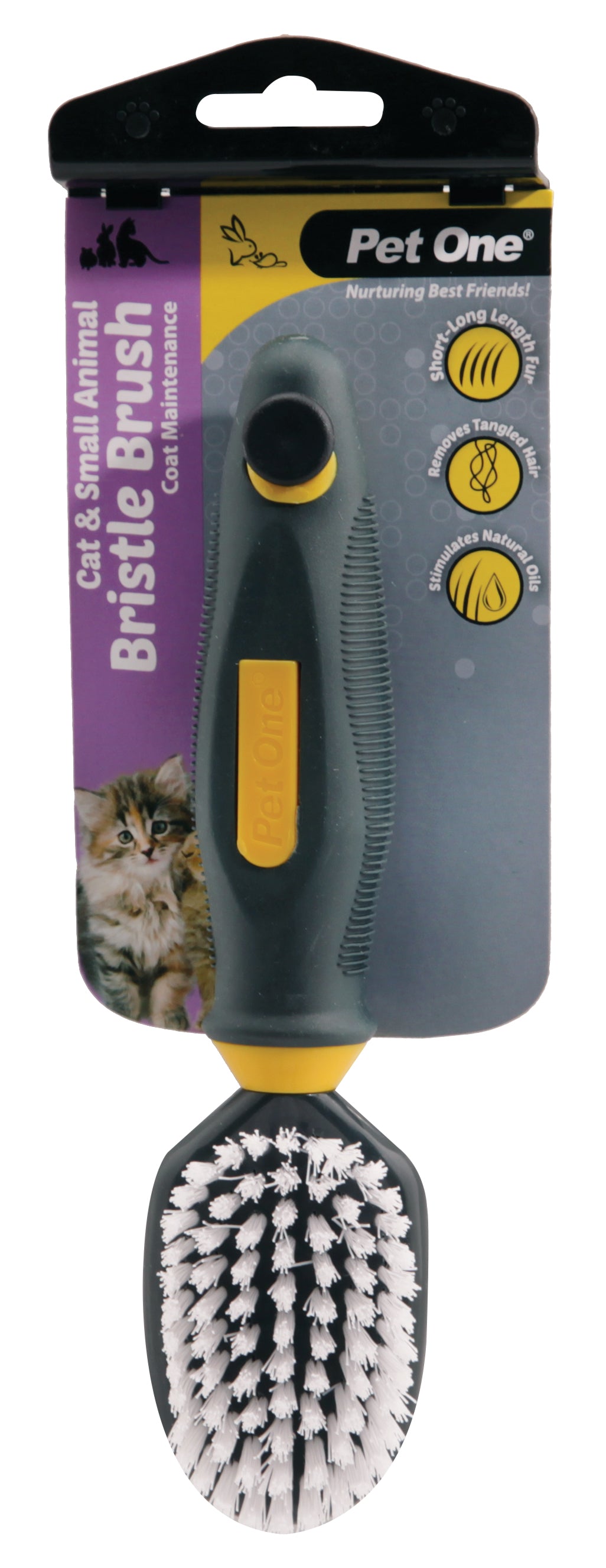PO Cat & Small Animal Soft Bristle Brush - RSPCA VIC