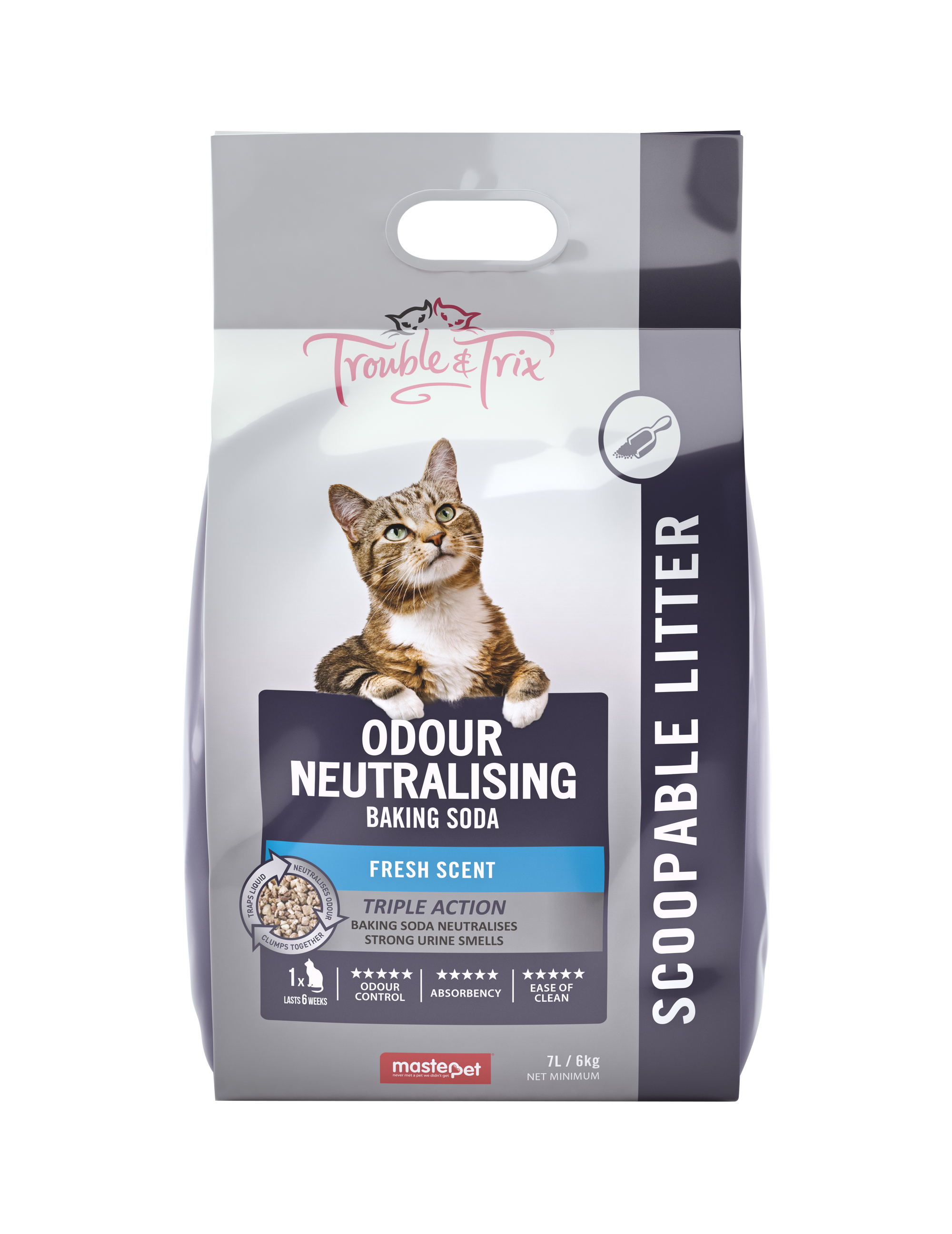 T&T Odour Neutralising + Baking Soda Cat Litter 7L - RSPCA VIC