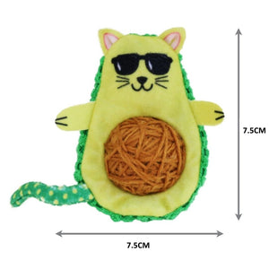 KONG Wrangler AvoCATo Crinkle Textured Catnip Cat Toy - RSPCA VIC