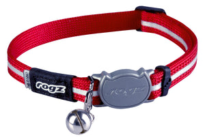 Rogz Alleycat Safeloc Collar Red - RSPCA VIC