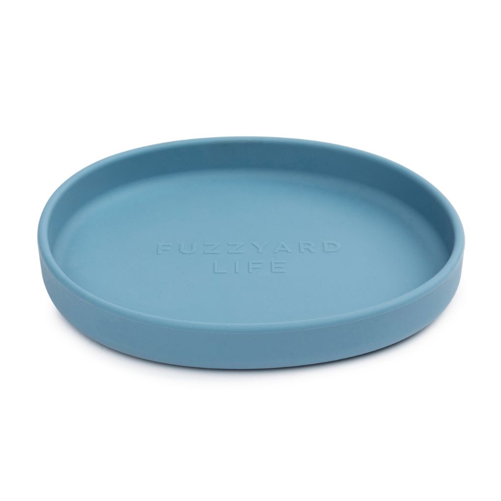 Fuzzyard Life Silicone Cat Dish French Blue - RSPCA VIC