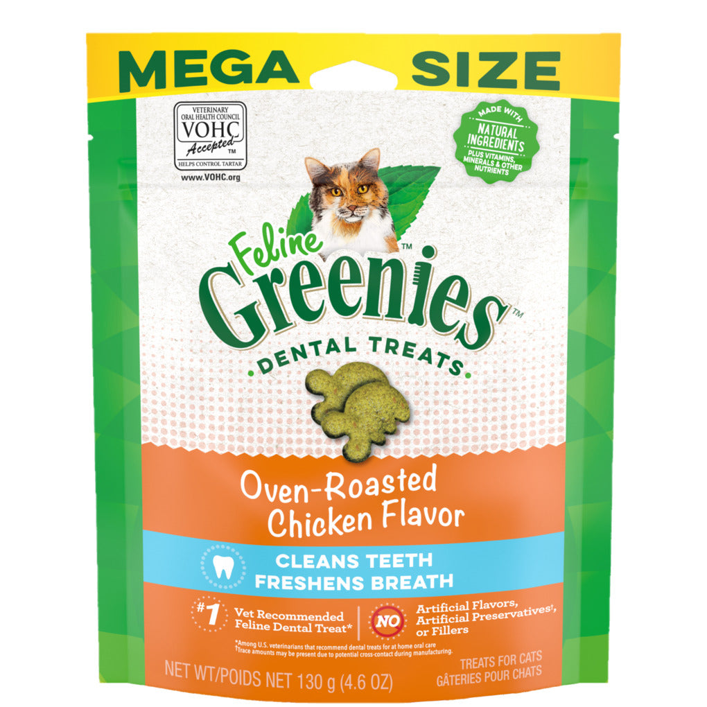 Greenies Oven Roasted Chicken Dental Cat Treats 130g - RSPCA VIC