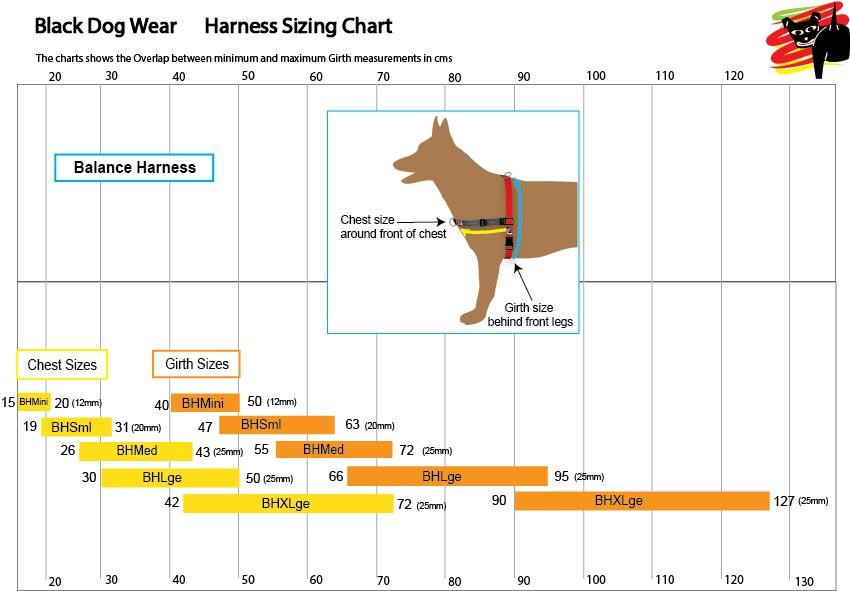 Black Dog Wear Balance Harness Medium - RSPCA VIC