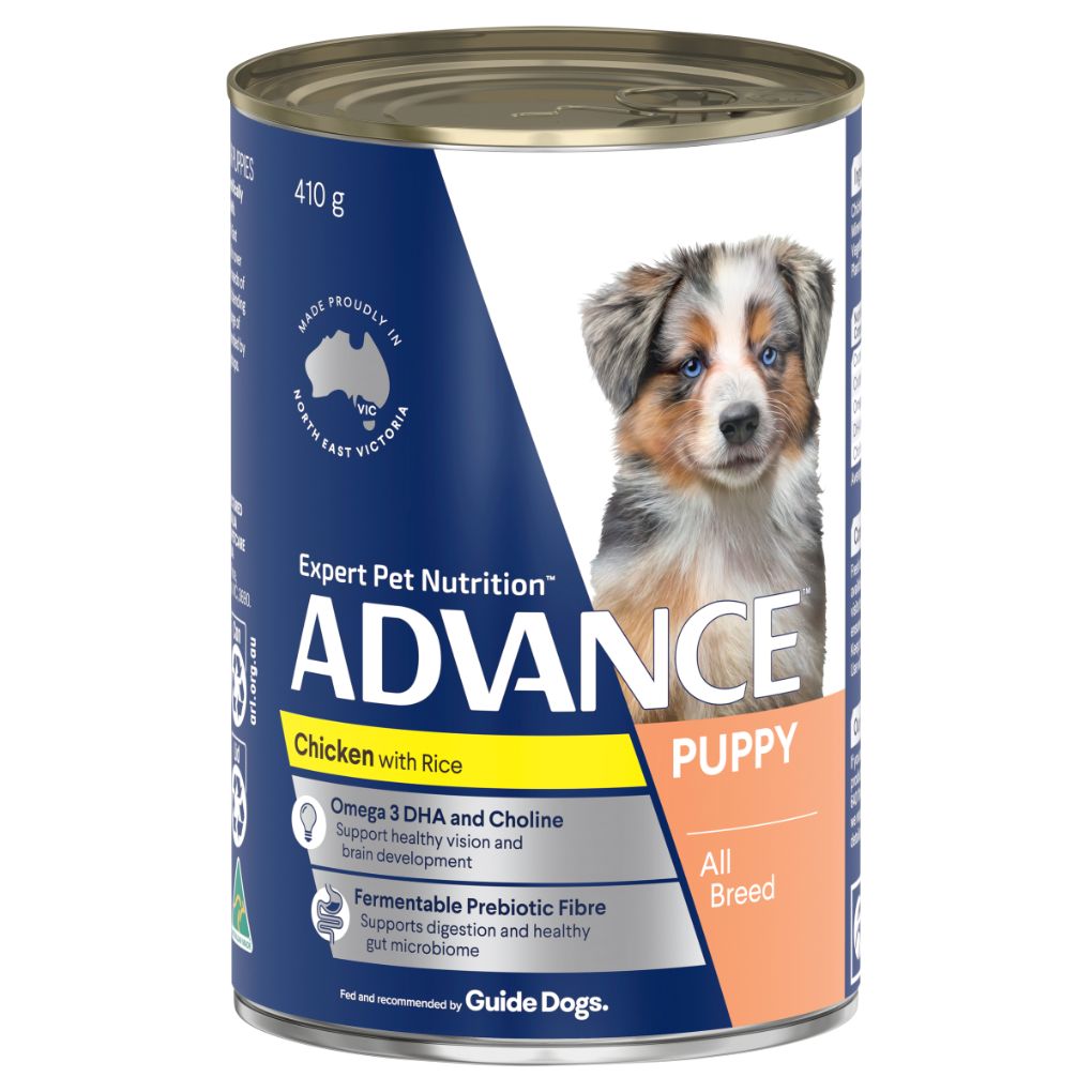 Advance Canine Puppy Chicken & Rice Growth 12x410g - RSPCA VIC